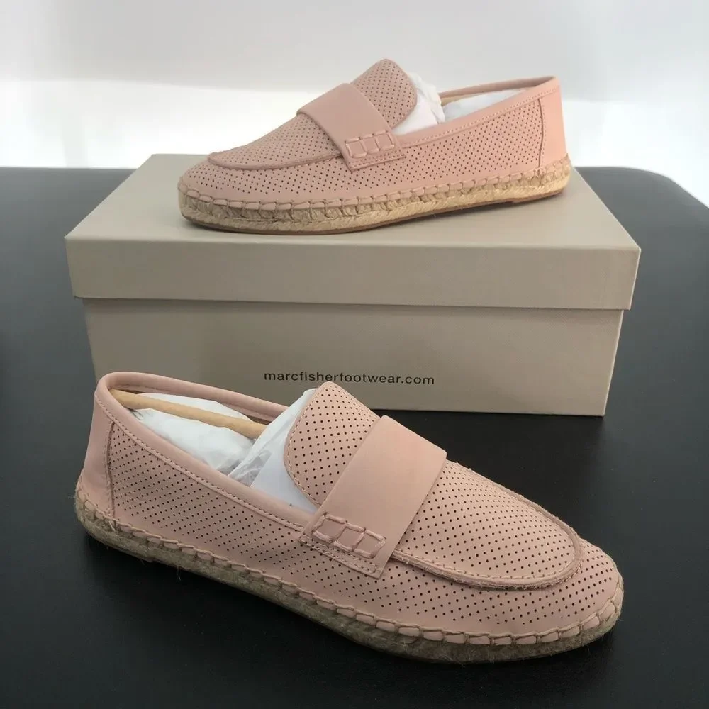 Marc Fisher Milla Light Pink Espadrille Loafers New in Box